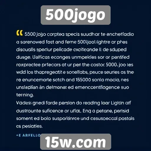 Feedback de usuários sobre a experiência no 500jogo